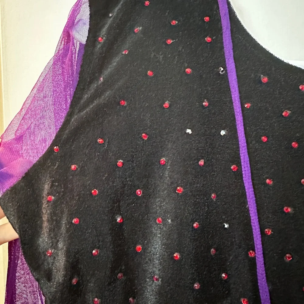 Ethnic Indian Wear Purple and Red Maxi Dress - Picture 7 of 15